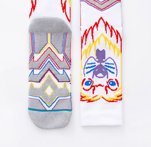 <span class=keywords><strong>Calcetines</strong></span> Deportivos Personalizados OEM con Diseño Geométrico de León, Acolchados y Modernos para Streetwear - Product Image 2
