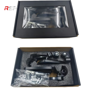 Nouveaux rétroviseurs <span class=keywords><strong>de</strong></span> moto pliables CNC, en alliage d'aluminium, verre bleu, grand angle, réglables, universels, <span class=keywords><strong>guidon</strong></span> <span class=keywords><strong>de</strong></span> 22 mm - Product Image 6