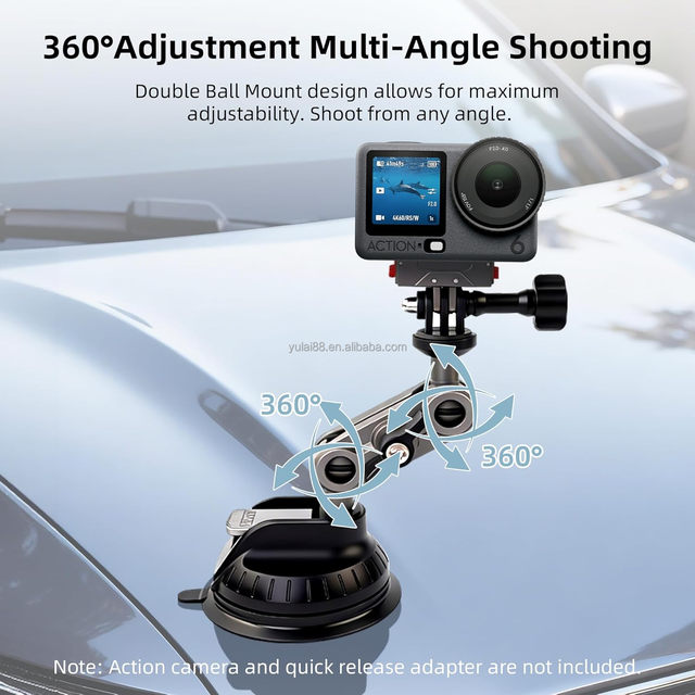 Factory Oem Suction Cup Camera Mount for DJI Osmo Pocket 3/4 Action Camera Accessory
