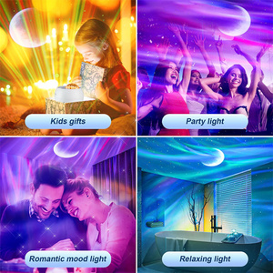 Thiên Hà Chiếu Trăng Ấm Đêm Chiếu Sáng Đèn Cho 10 Màu Sắc 5 Phim Tự Động Hẹn Giờ LED Ngủ Đèn Phòng Ngủ Trang Trí Nội Thất - Product Image 6