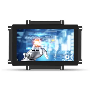 Factory manufacture 1024*768 IP65 Waterproof Embedded Capacitive touch screen monitor with GA DVI Flat Screen