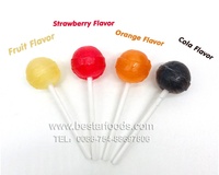 Sucette géante super dure aux fruits, avec jouet surprise, multicolore, emballée en cadeau, délicieuse et satisfaisante, 18-24