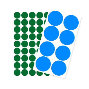 Étiquettes de codage rondes, autocollants à points de couleurs unies, autocollants circulaires adhésifs, ensemble pour organiser la classification des dossiers - Product Image 2