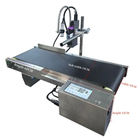 Imprimante automatique de bureau Yamatec en ligne Machine d'impression de date d'expiration de paquet de bouteille en plastique de boîte de conserve à jet d'encre avec mini couvercle