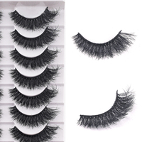 10 Pares de Pestañas Postizas de Visón Sintético, Voluminosas y Dramáticas en 3D, con Banda Negra Suave, para Maquillaje de Escenario y Fiesta LD28