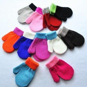 Gants thermiques d'hiver avec logo personnalisé pour enfants mitaines chaudes et souples en tricot acrylique taille <span class=keywords><strong>enfant</strong></span> en bas âge - Product Image 5