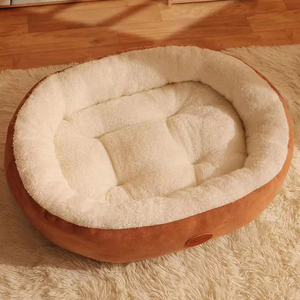 <b>Snuggle</b> Spot Rectangle Pet <b>Bed</b> with Faux Fur Lining Non-Slip Base Washable Portable-Perfect Warmth Cozy Rest Anytime/Everywhere - Product Image 5
