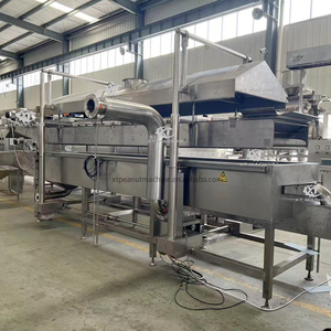 Freidora continua controlada por PLC de acero inoxidable 304 de grado alimenticio para núcleo de rodamiento de bomba de Motor de recubrimiento de nueces/carne y verduras - Product Image 4