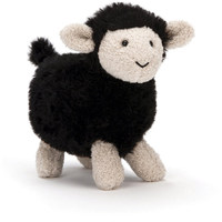 Clients OEM nouveau design jouets en peluche de mouton noir à longue fourrure