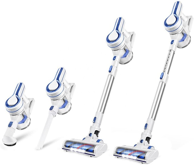 Handheld Cordless Rechargeable LED Display BLDC Motor Cyclone Vacuum Cleaner for Household & Car Use