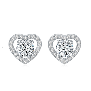 Rui Zun Pure Stud – Boîte à bijoux pour femme, accessoires de mode en argent, boucles d'oreilles en forme de cœur - Product Image 2