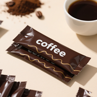 Petits sacs Sachet colorés imprimés personnalisés sacs de café instantané enveloppe extérieure de café goutte à goutte sacs de poudre de café emballage alimentaire