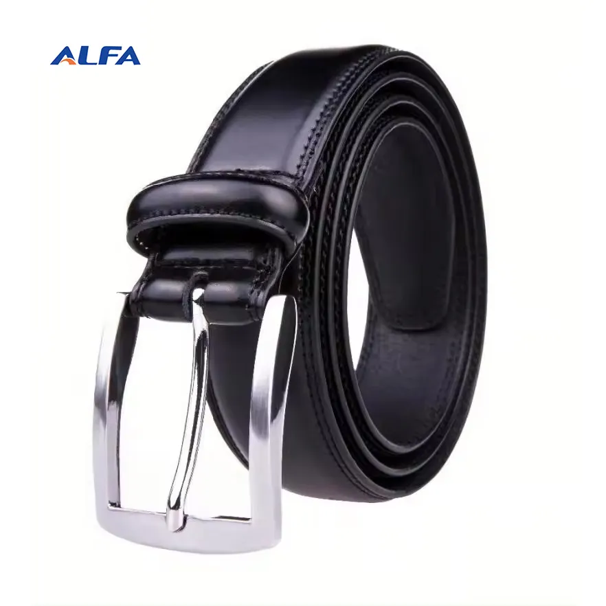 Alfa — ceinture en cuir véritable pour homme, fait à la main, 100% cuir de vache, modèles classiques et à la mode