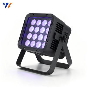 Projecteur LED extérieur 16*12W, étanche IP66, RGBWA E27 6-en-1, pour mariage, fête, discothèque, jardin, parc - Product Image 1