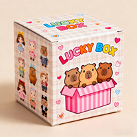 Emballage de boîtes aveugles de luxe personnalisées Boîte mystère en papier kraft pour bracelet en peluche cadeau surprise Boîte pliante écologique