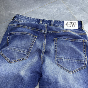 Jeans Droit Bleu Homme Brodé Technics Collection Hiver à Bas <span class=keywords><strong>Prix</strong></span> Style <span class=keywords><strong>Singe</strong></span> Lavé Supérieur au Fer Électrique - Product Image 6