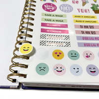 Planificateur quotidien personnalisé avec autocollants B5, agenda de vie et de gracieux, agenda, Journal à spirale personnalisé imprimé