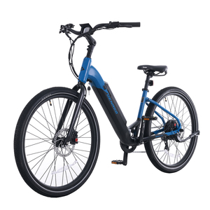 Gotrax 2023 Stock UE Venta al por mayor 750W 48V Bicicleta eléctrica de neumático ancho E10 Azul - Product Image 2