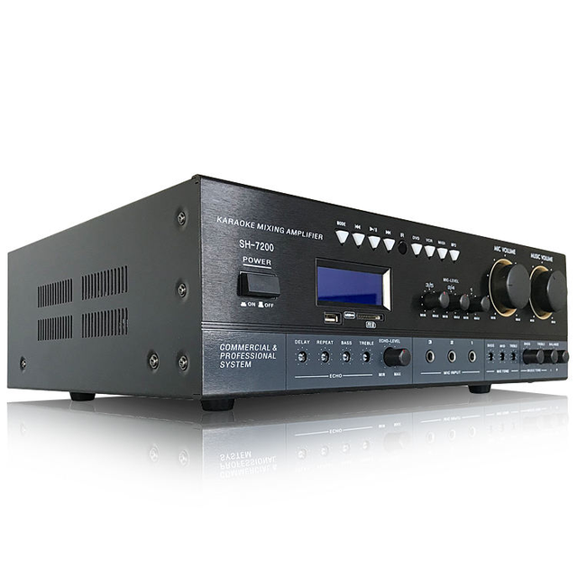OEM SH7200 Stereo Power Amplifier with Hi-Fi Subwoofer Support Universal PA/Karaoke Audio Amplifier