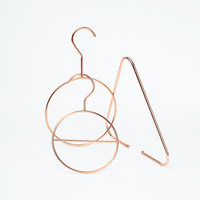 Porte-serviettes rond en métal doré Rose, livraison gratuite, cintre, écharpe carrée
