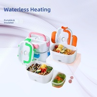 Elektrisch Beheizte & Isolierte Lunchbox, Tragbarer Lebensmittelbehälter für Camping, Büro & Outdoor