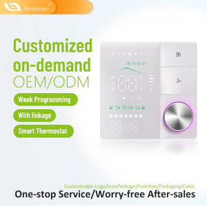 ثيرموستات ذكي واي فاي Beca BAC-18 أبيض اللون، لوحة تحكم أرضية من البلاستيك ABS للتحكم في درجة حرارة المنزل والتدفئة في الفنادق - Product Image 5