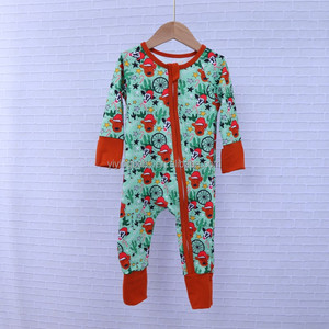 Tutina in Fibra di Bambù per Neonati Yiying Tessuto Morbido con Stampa Cartoon Pigiama per Gattonare <span class=keywords><strong>Abbigliamento</strong></span> per Neonati da 0-24 <span class=keywords><strong>Mesi</strong></span> - Product Image 5