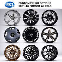 Jante en alliage forgé 17*9J 6*139.7, finition chrome noir, style classique rétro, pour Ford, OEM, ODM, logo personnalisé en usine