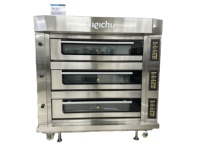 Oven Panggang 3 Dek 6 Loyang Rui Tai Commercial, Oven Baja Anti Karat dengan Kontrol Dek Independen untuk Toko Roti, Hotel, dan Dapur