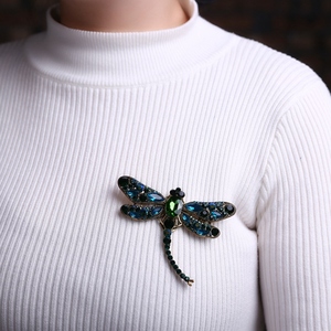 Broche de Lujo con Pedrería Colorida para Mujer, Diseño de Libélula, Joyería para Vestidos y Abrigos - Product Image 3
