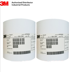 Ruban isolant électrique en PVC 3M 7613T, adhésif acrylique haute adhérence, homologué UL, ruban en vinyle noir pour applications électriques - Product Image 1