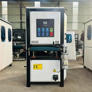 धातु स्टेनलेस स्टील तांबे के पीतल की सतहों के लिए 600 मिमी धातु शीट प्लेट पॉलिशिंग डशिंग मशीन - Product Image 3