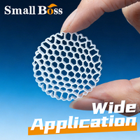 Medio Biológico MBBR de HDPE Virgen 100% de Grado Alimenticio para Piscifactorías, Acuicultura RAS, Reactor de Biopelícula de Lecho Móvil