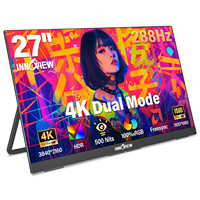Support d'écran portable double mode 27 pouces avec béquille réglable à 180°, écran mat, protection des yeux pour ordinateur portable, PC, smartphone, consoles de jeux