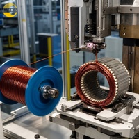 Thermisch stabile 0,05-0,5 mm 200 ° C Emaillierter Kupferdraht für Hocheffiziente EV-Motorantriebs-Statorspulenwicklung