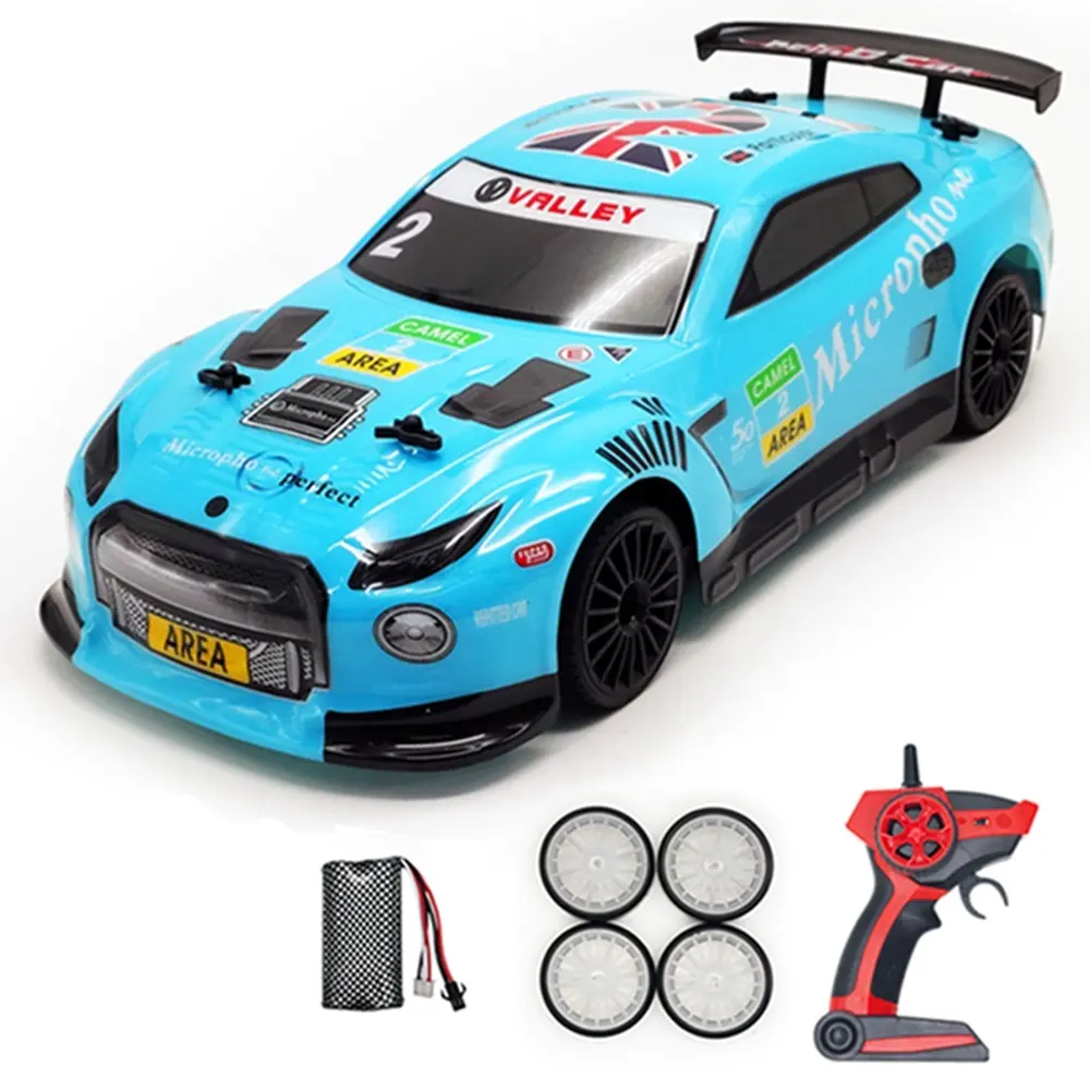 Sıcak satış araba yarışı 4wd 1/14 hızlı elektrikli Drift araç radyo uzaktan kumanda oyuncaklar açık RC arabalar için çocuklar hediyeler 5 yaş +