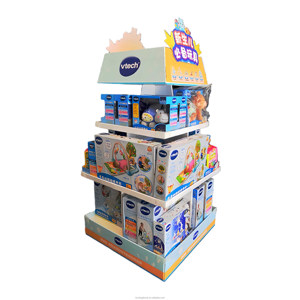 Siêu thị bán lẻ hai mặt các tông kệ trưng bày Kệ trẻ em Snack Showcase cho thực phẩm sô cô la cho bán lẻ hiển thị - Product Image 1