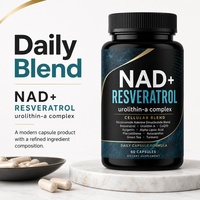 NAD Plus personnalisé, 1000 mg par portion, 60 portions, sans gluten, végétalien, antioxydant, certifié GMP HACCP, durée de conservation de 24 mois