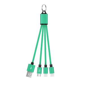 Hot bán 3 trong 1 nylon bện sạc cáp đa-sạc điện thoại cho điện thoại/Type-C/Android TPE PVC Áo khoác <span class=keywords><strong>USB</strong></span> sạc cáp - Product Image 5