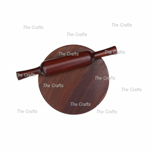 Rodillo de madera de último diseño y tablero rodante para el hogar y el uso de la cocina del Hotel Color marrón Chakla Belan EN LA India - Product Image 1