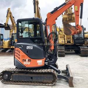 HITACHI Mini Digger d'occasion en bon état ZX30 Petite pelle sur chenilles d'occasion avec composants centraux Moteur et pompe - Product Image 1