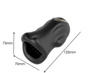 Big Mouth Trainer APP Fernbedienung Vibration Aufladbarer Männlicher Masturbationsbecher Flugzeugbecher Elektrisches Sexspielzeug für Männer