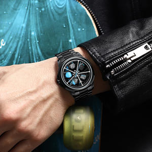 SVJ <span class=keywords><strong>2058</strong></span> hommes voiture roue montres sport voiture montres étanche Sport jante moyeu roue montre-bracelet voiture Quartz hommes montres Relogio - Product Image 5