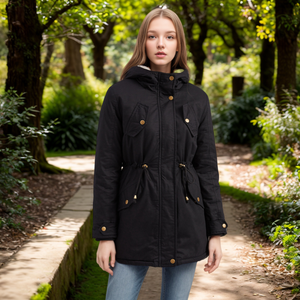 Latest Models Longline Plus Size Puffer Fleece Winter Women Jackets Fashion - Product Image 4