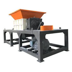 chipper/foam/small metal/tire shredder machine/plastic/cardboard/scrap metal/double shaft shredder