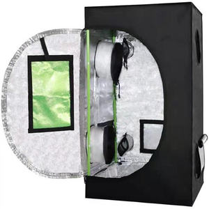 Kit tente de culture tente pour plantes complète 120x120x200cm maison verte 6 pouces 350CFM ventilateur en ligne <span class=keywords><strong>filtre</strong></span> à charbon 640w LED élèvent la lumière - Product Image 6