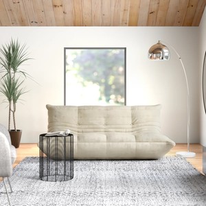 Canapé lounge moderne 3 places <span class=keywords><strong>Togo</strong></span> sans accoudoirs, fauteuil de salon moelleux style pouf pour meuble d'appoint - Product Image 1