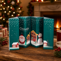 Calendrier de l'Avent personnalisé de Noël avec 24 jours de compte à rebours, chocolats, jouets, bonbons, emballage mystère, boîtes cadeaux
