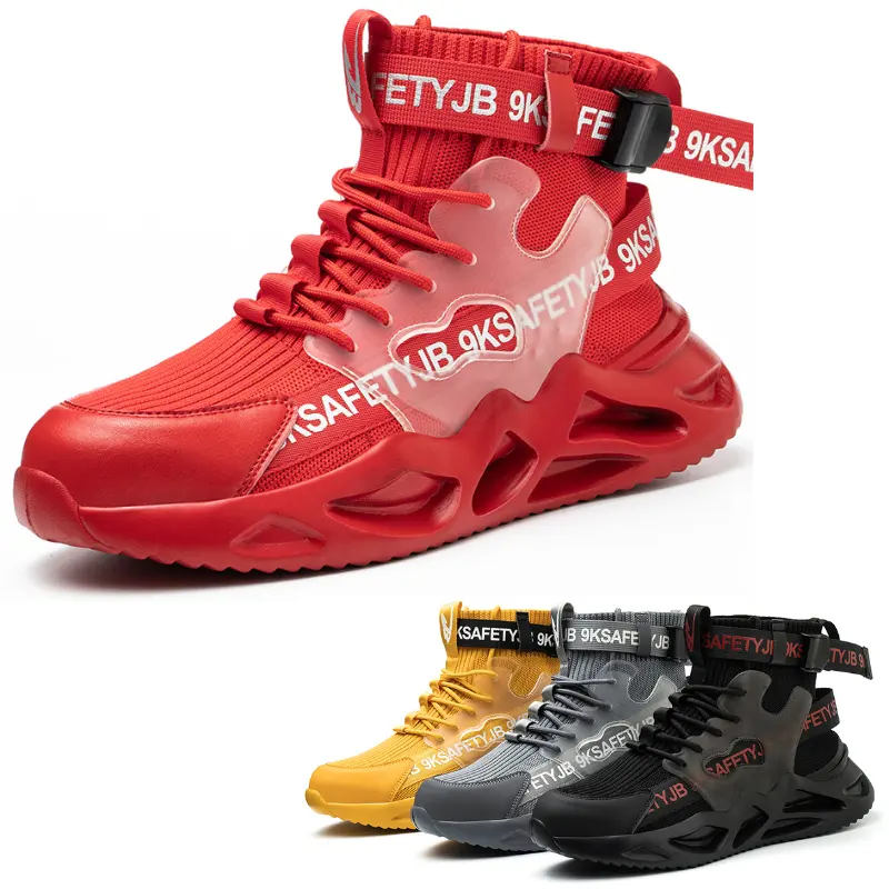 Koruyucu ayakkabılar avrupa standart çelik ayak Baotou anti-sonbahar anti-delinme güvenlik ayakkabıları nefes aşınmaya dayanıklı iş ayakkabısı