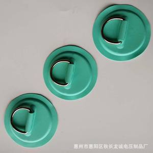 Venta al por mayor de fábrica: Anillo en D de acero inoxidable, parche para tabla de surf, cuerda elástica, hebilla para bote inflable, herrajes marinos transfronterizos de PVC - Product Image 2